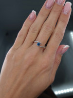  Ring with topaz "Blue Wave" 2