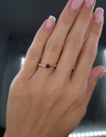  Ring with garnet "Passion" 2