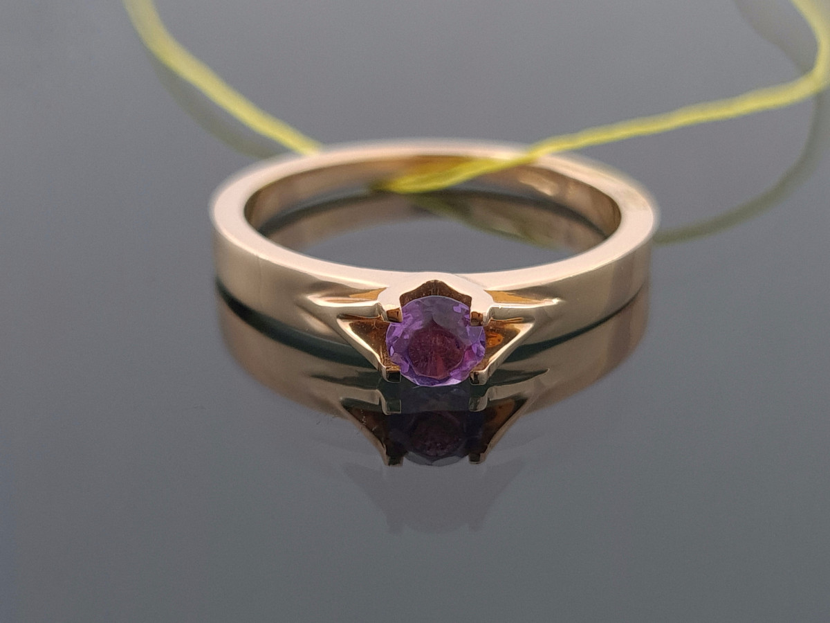  Gold ring "Lilac flash" 1